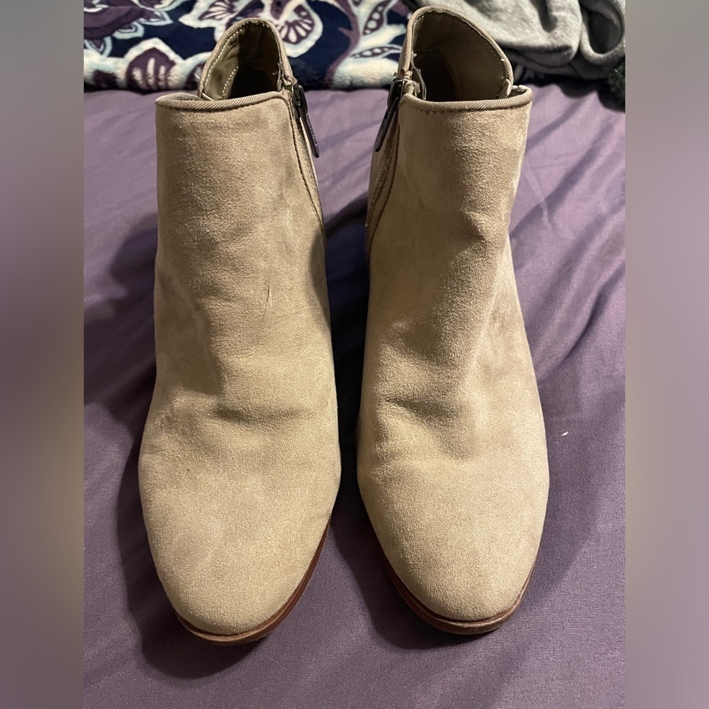 Circus by Sam‎ Edelman Phoenix Tan Booties Sz 8.5 Boots Western Basic Sock Boot